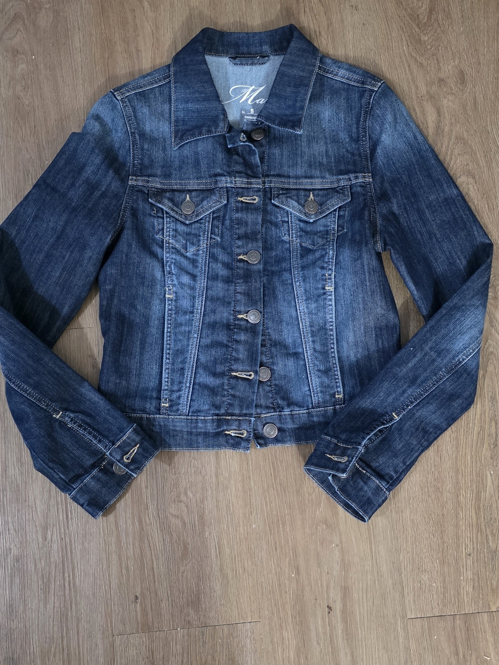 Mavi Logo Knit Top in Indigo Blue